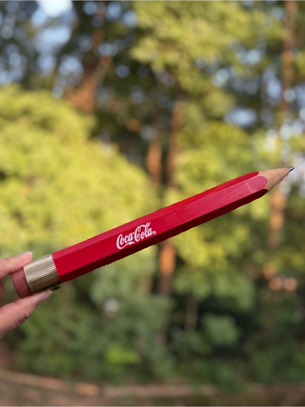 Coca-Cola Red Promotional Pencil with Gold Cap